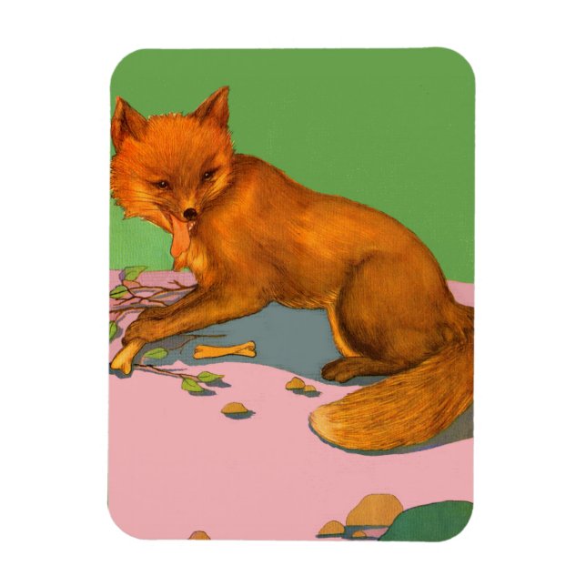 beautiful fox magnet (Vertical)