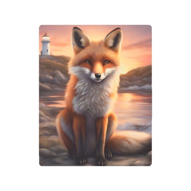 Beautiful Fox Metal Print (Front)