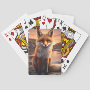 Beautiful Fox Poker Cards