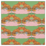 beautiful fox print fabric