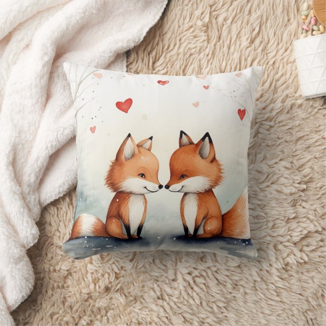 beautiful fox throw pillow (Blanket)