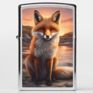 Beautiful Fox Zippo Lighter