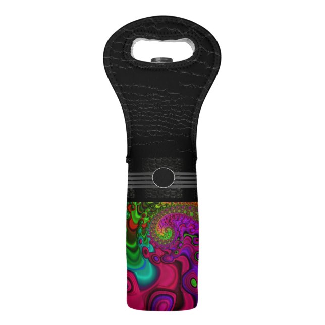 Beautiful Fractal Art Wine Bag (Front)