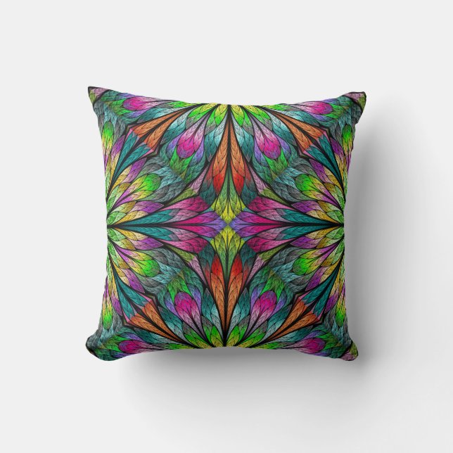 Beautiful Fractal Throw Pillow (Front)