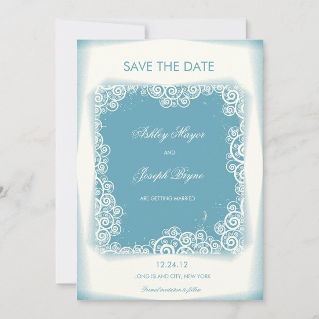 Beautiful frame -Save the date card (Front)