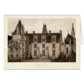 Beautiful French Chateau in Sepia Tones (Front Horizontal)