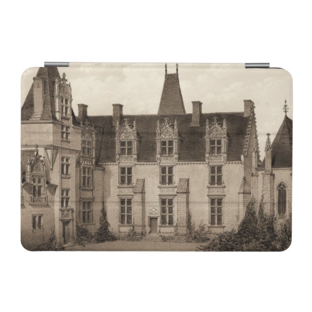 Beautiful French Chateau in Sepia Tones iPad Mini Cover (Horizontal)