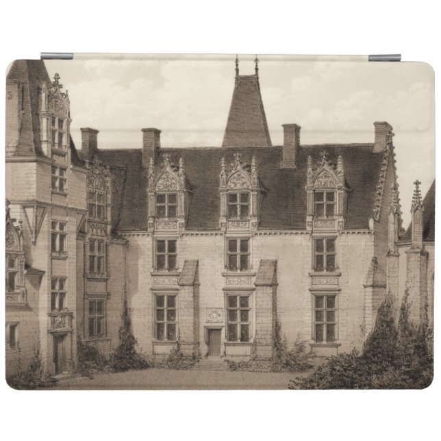 Beautiful French Chateau in Sepia Tones iPad Smart Cover (Horizontal)