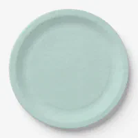 Paper Plates, Mint Green Disposable Paper Plates, Sturdy
