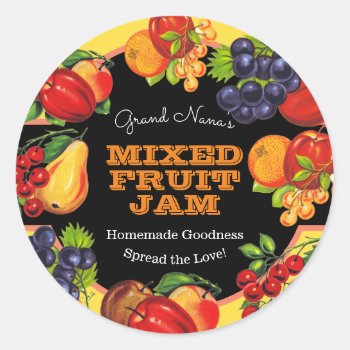 Beautiful Fruit Jam Vintage Label Preserve by thepapershoppe at Zazzle