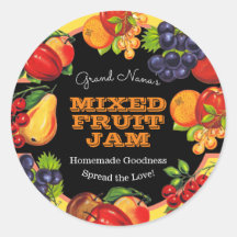 Beautiful Fruit Jam Vintage Label Preserve
