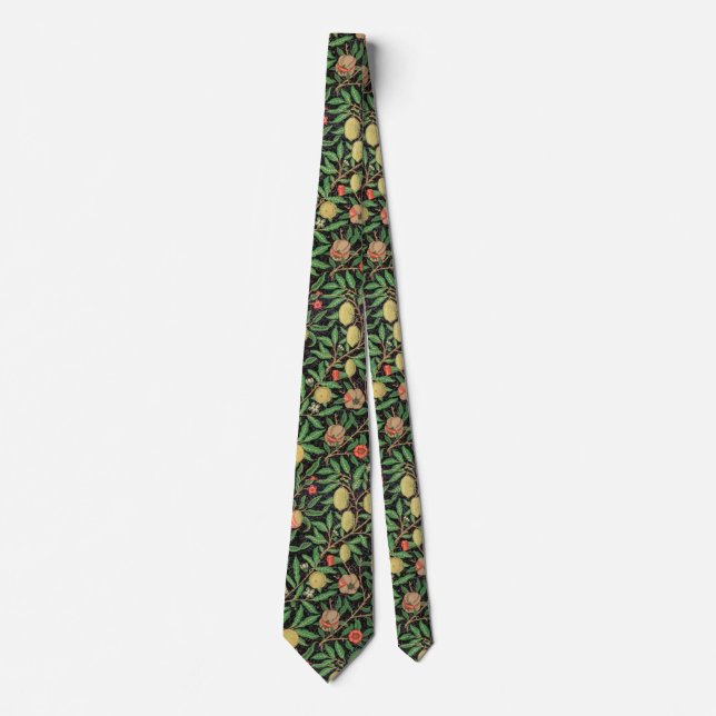 Beautiful Fruit pattern by William Morris Neck Tie (Front)