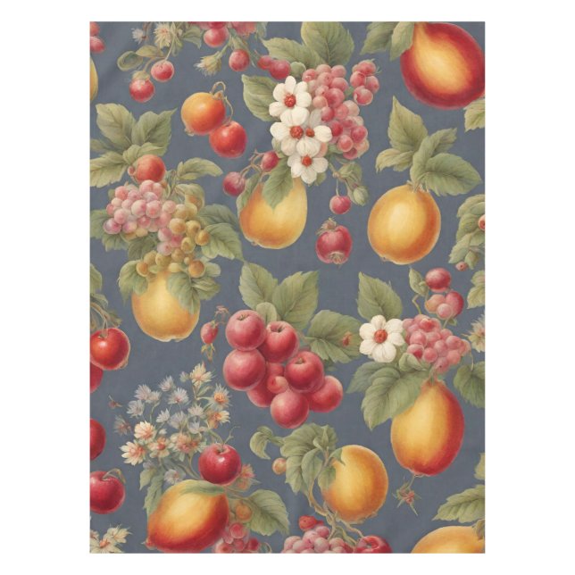 Beautiful Fruits and Flowers. French Style Tablecloth (Front)