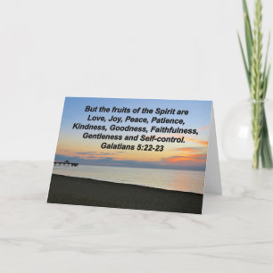 BEAUTIFUL FRUITS OF THE SPIRIT GREETING CARD
