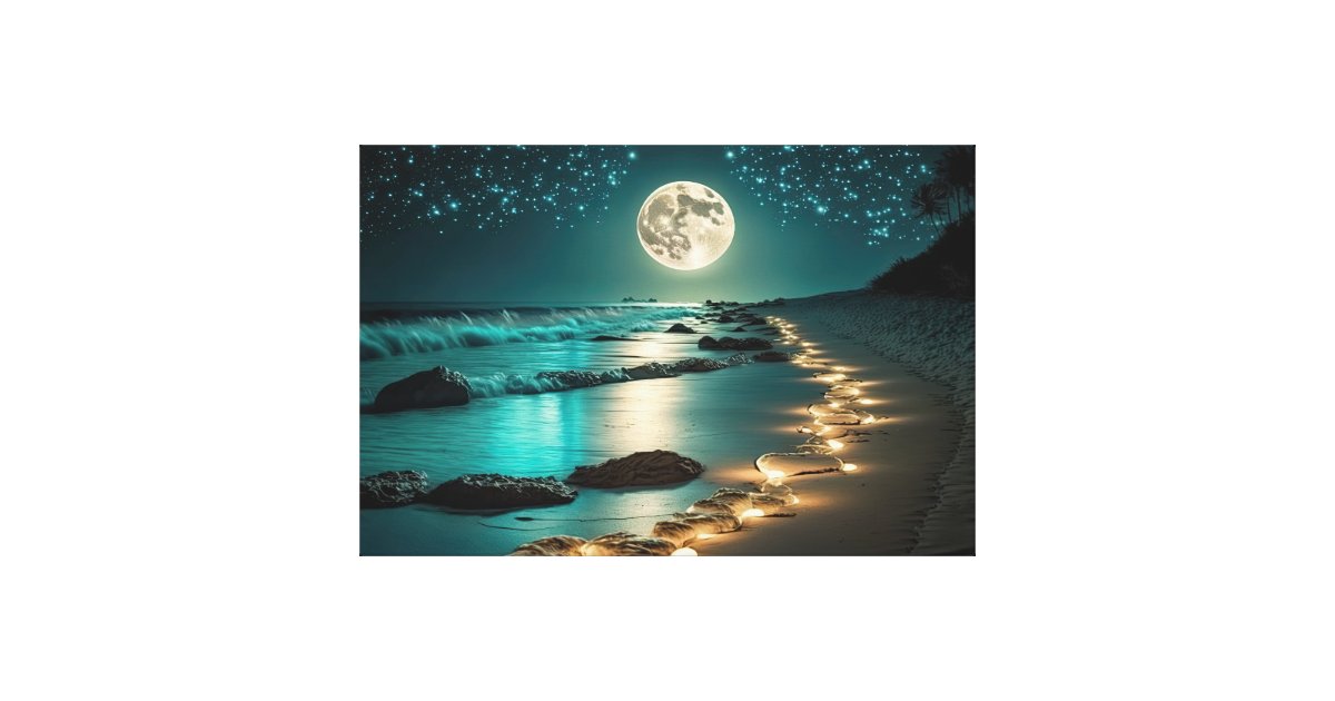 Wall Art Print, Beautiful Moon