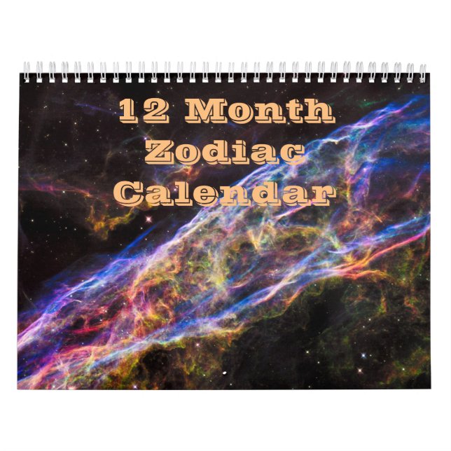 Beautiful Full Year Colorful Zodiac Calendar (Cover)
