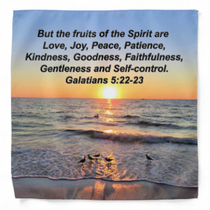 BEAUTIFUL GALATIANS 5 SUNRISE BANDANA