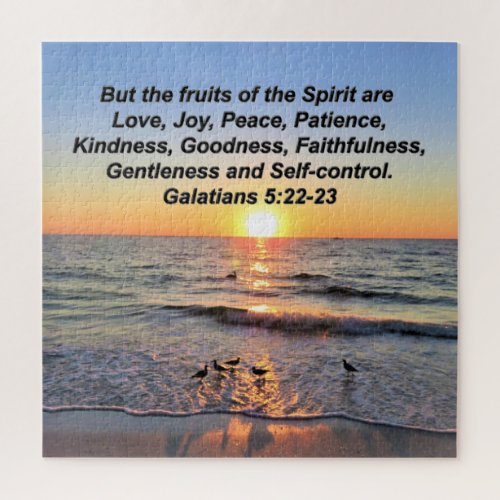 BEAUTIFUL GALATIANS 5 SUNRISE JIGSAW PUZZLE