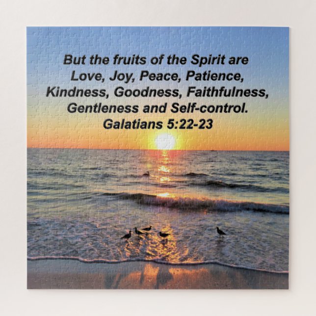 BEAUTIFUL GALATIANS 5 SUNRISE JIGSAW PUZZLE (Vertical)