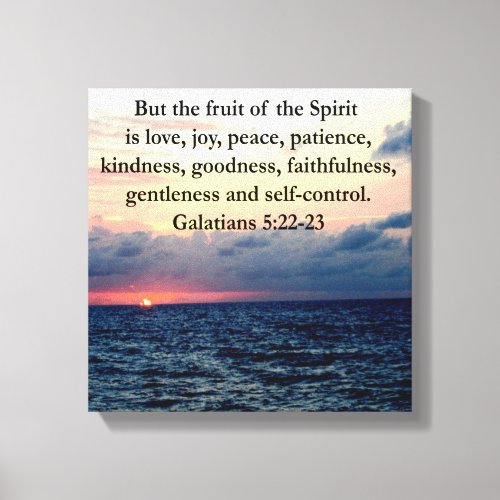 BEAUTIFUL GALATIANS FRUITS OF THE SPIRIT CANVAS PRINT