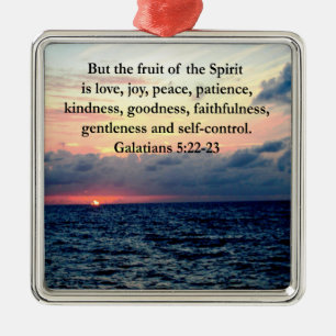 BEAUTIFUL GALATIANS FRUITS OF THE SPIRIT METAL ORNAMENT