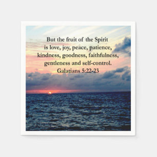 BEAUTIFUL GALATIANS FRUITS OF THE SPIRIT NAPKINS
