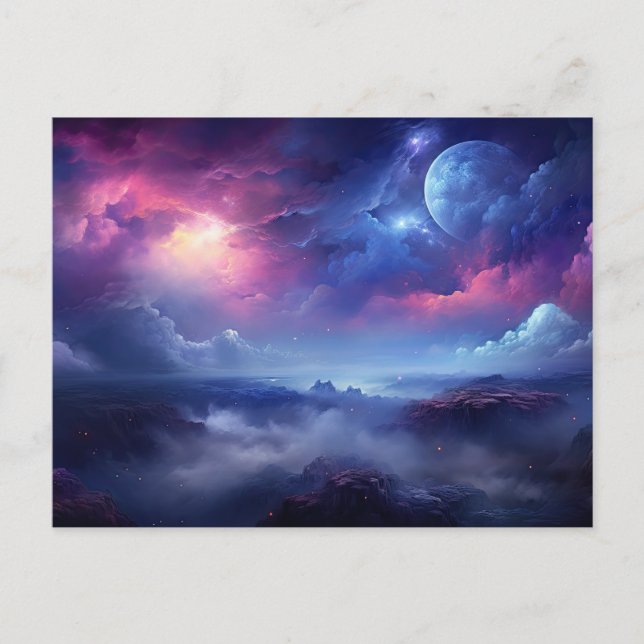 Beautiful Galaxy Outer Space Cosmic Universe Postcard (Front)
