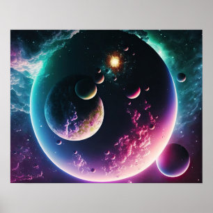 Beautiful Galaxy Outer Space Cosmic Universe Poste Poster