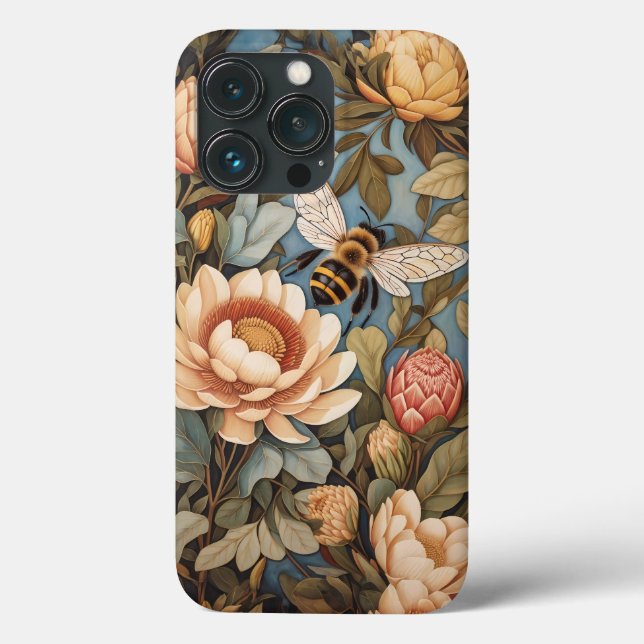 Beautiful Garden Bee With Protea Flowers Case-Mate iPhone Case (Back)