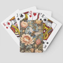 Beautiful Garden Bee With Protea Flowers Poker Cards