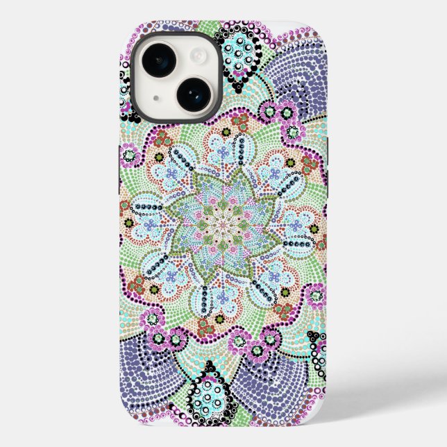 Beautiful Garden Doily Mandala Art Case-Mate iPhone Case (Back)