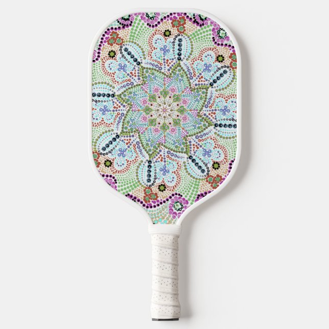 Beautiful Garden Doily Mandala Art Pickleball Paddle (Front)