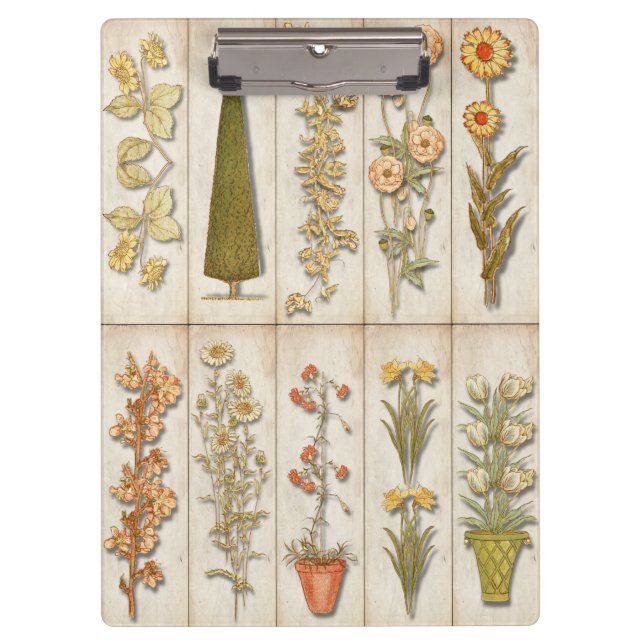 Beautiful Garden Plants Clipboard (Front)