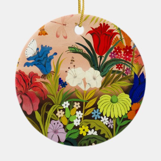 Beautiful Garden Round Ornament