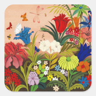 Beautiful Garden Square Sticker