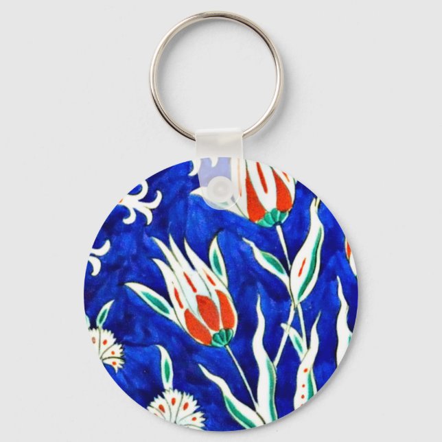 Beautiful garden (tulips) keychain (Front)