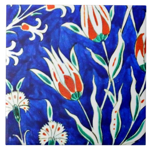 Beautiful garden tulips tile