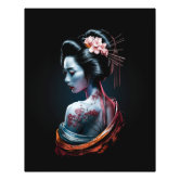 Vintage Geisha and Her Maiko 芸者 舞妓 Old Japan Photo Print