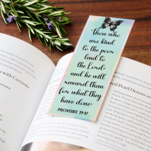 Beautiful Generosity Bible Verse  Bookmarks