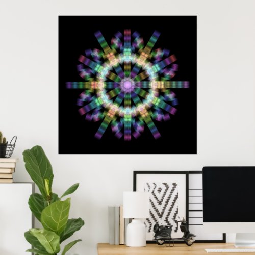 Beautiful geometric pattern  hikari06 poster