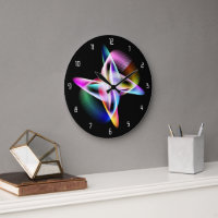 Beautiful geometric pattern  hikari07 large clock