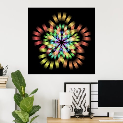 Beautiful geometric pattern  hikari10 poster