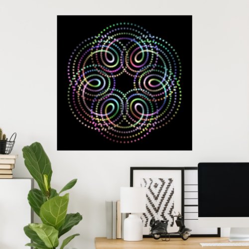 Beautiful geometric pattern  hikari13 poster