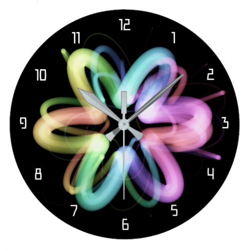 Beautiful geometric pattern  hikari14 large clock