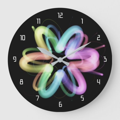 Beautiful geometric pattern  hikari14 large clock