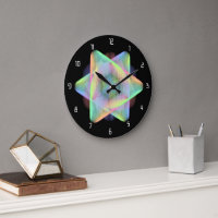 Beautiful geometric pattern  hikari17 large clock