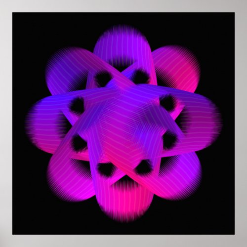 Beautiful geometric pattern  hikari20 poster
