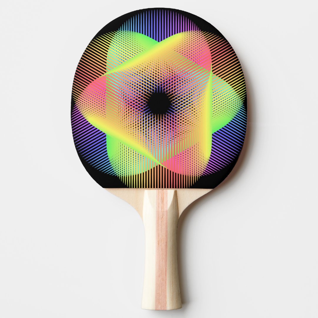 Beautiful geometric pattern  hikari22 ping pong paddle