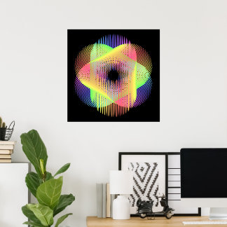 Beautiful geometric pattern hikari22 poster