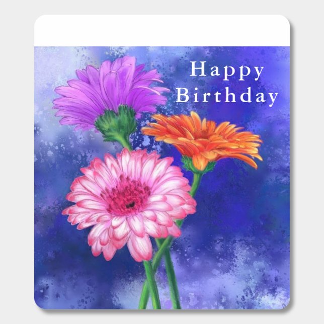 Beautiful Gerberas Flowers Your Birthday Breath Savers® Mints (Sticker)